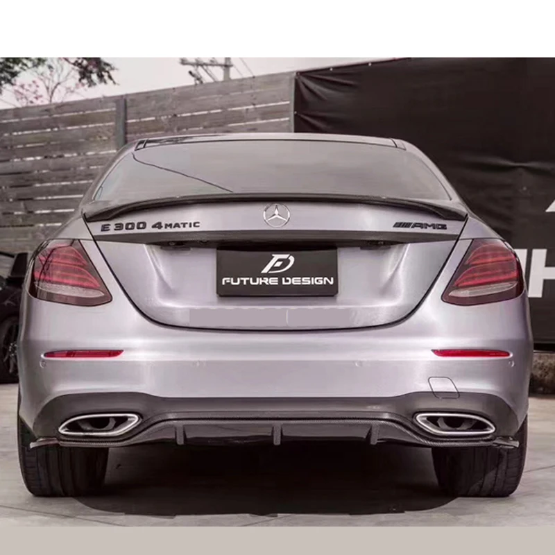 AMG Стиль спойлер для Mercedes W213 спойлер E класса 4 Двери Седан E200 E220 E250 E300 карбоновый спойлер заднего багажника, крыла