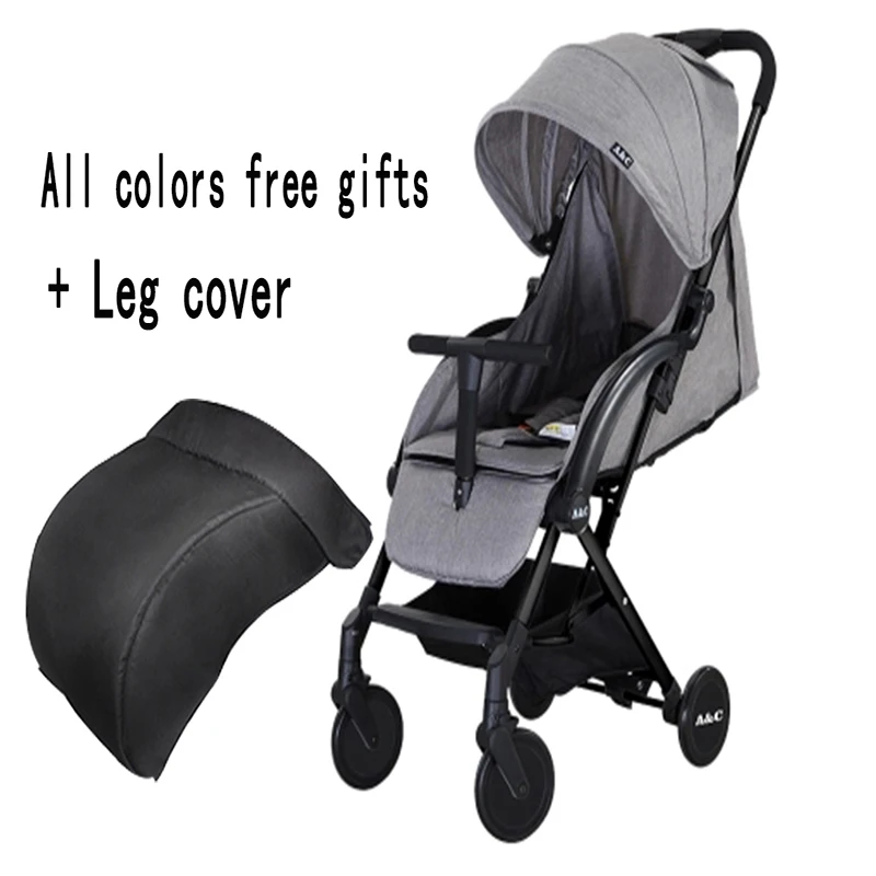 Легкая коляска для малышей складная маленькая супер Сидящая детская портативная