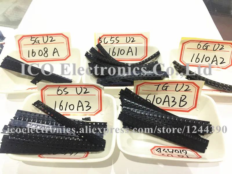 1608A + 1610A1 1610A2 1610A3 610A3B для iPhone 5 5S 5C 6 6plus 6S 6splus 7 7plus U2 USB чип зарядки зарядное