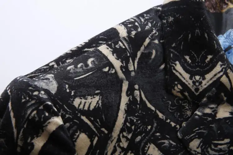 2017 новое поступление итальянский стиль с принтом бархатный повседневный мужской