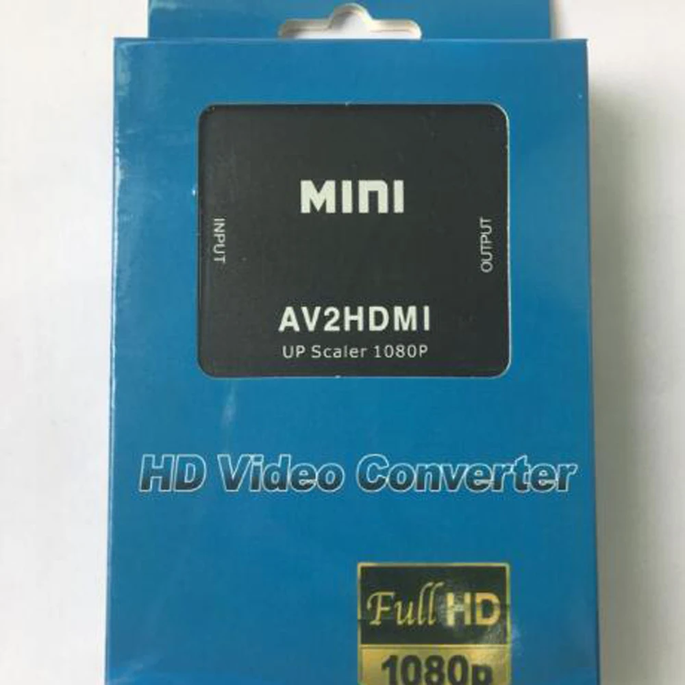 10 шт. AVTOHDMI AV к HDMI 1080P выход RCA 1080PRCA AV/CVSB L/R Компонентный видео формату адаптер AV2HDMI HD