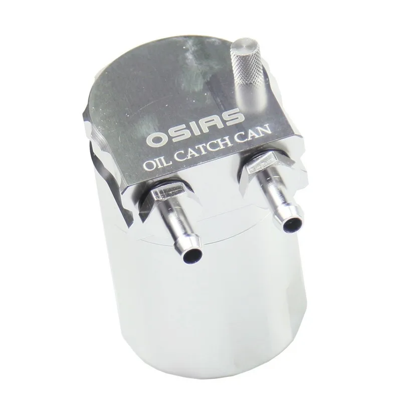OSIAS серебристый алюминиевый баффлированный маслоуловитель резервуар для