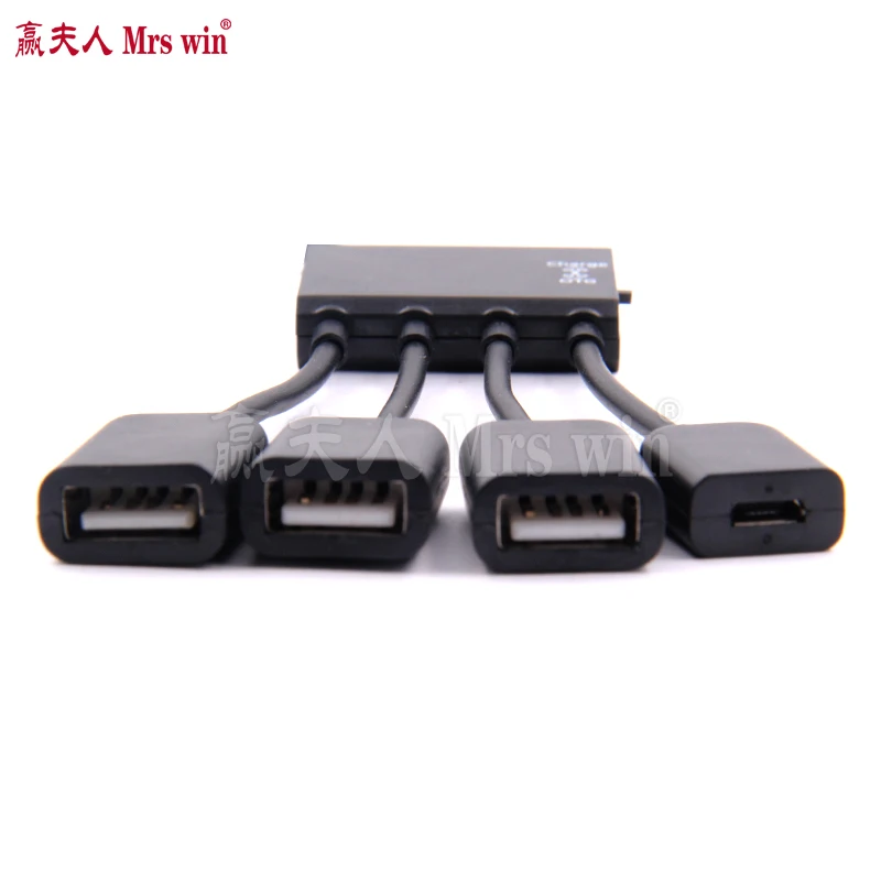 Новейший 4 порта USB Power OTG Hub Кабельный соединитель сплиттер для смартфона