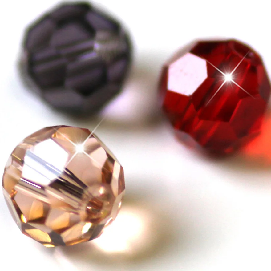 Factory Direct Wholesale 100pcs/Bag AAA2 32Fa Round Crystal Glass Bead 10MM Loose Beads AAA Grade for Jewelry Making 30 Colors | Украшения