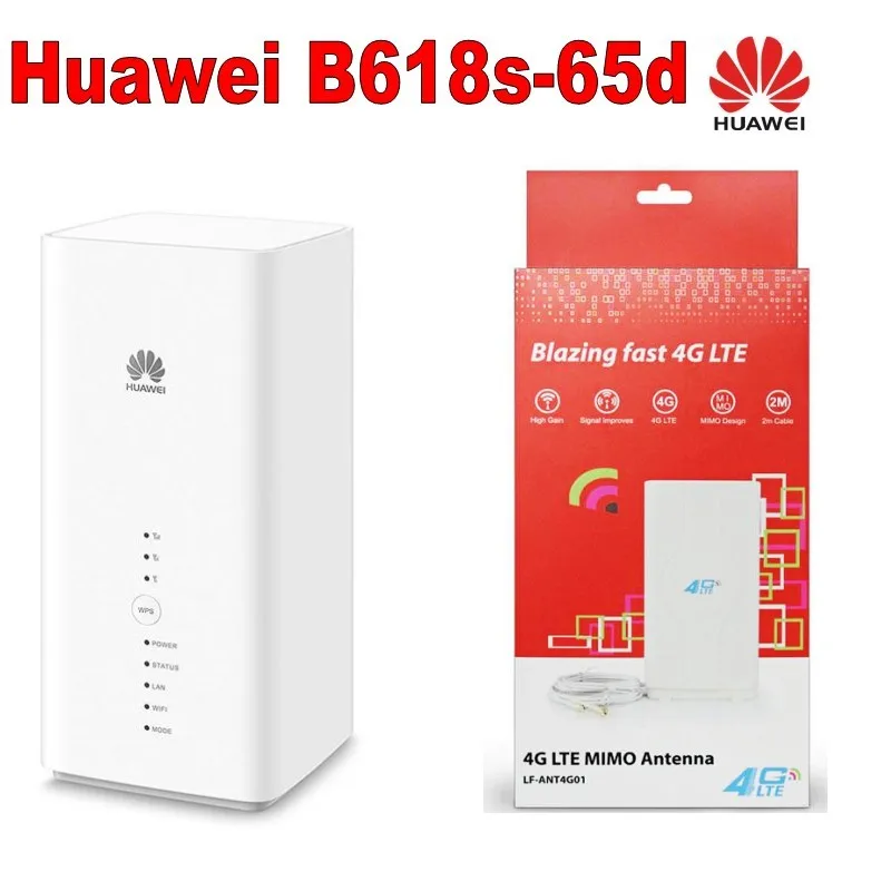 Набор для Huawei B618 B618S 65D Cat11 600 Мбит/с 4G LTE модем + Внешняя Антенна помещений|3G/4G