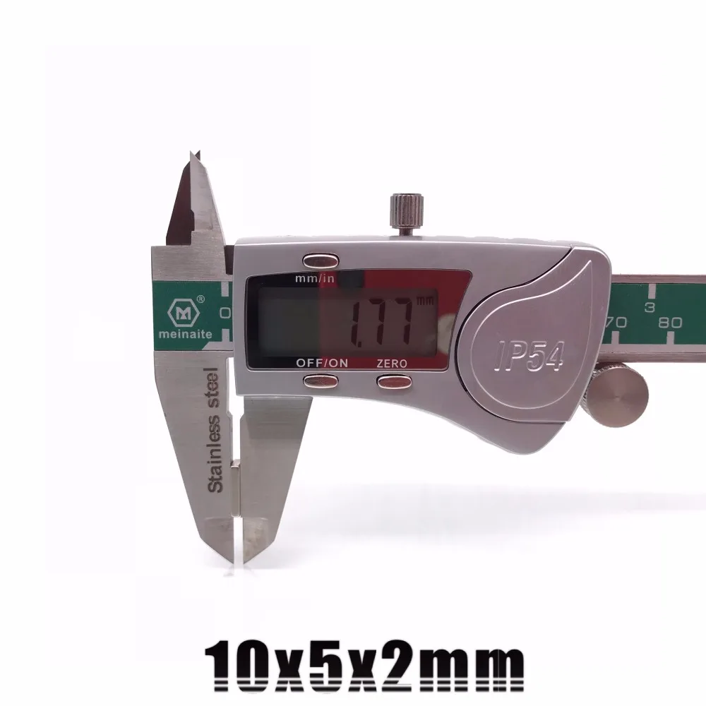 20/50/100/200 шт. N35 прямоугольные магниты f 10x5x2 мм супер сильный неодимовый магнит 10*5*2 мм Магниты NdFeB(неодим-железо-бор 10 мм x 5 мм x 2 мм