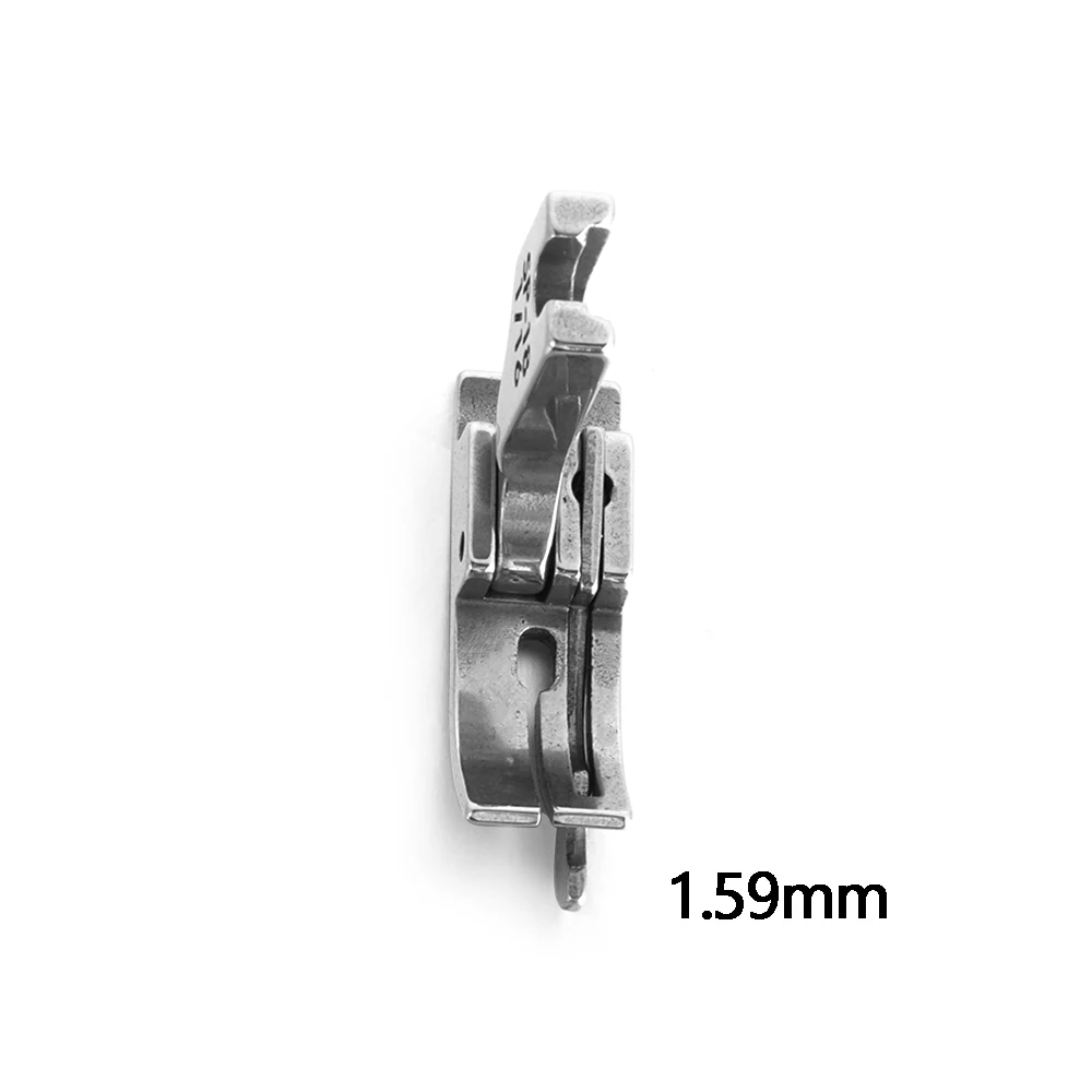 1.59mm 5 размеров многофункциональная правая и широкая лапка промышленная швейная машина частей полный стальной машинный шов Лапка для швейной машинки - Цвет: 1.59mm