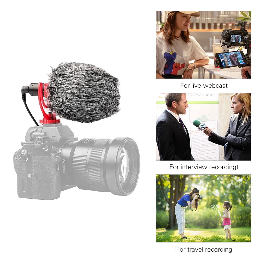 Универсальный мини кардио id микрофон для камеры с горячим башмаком