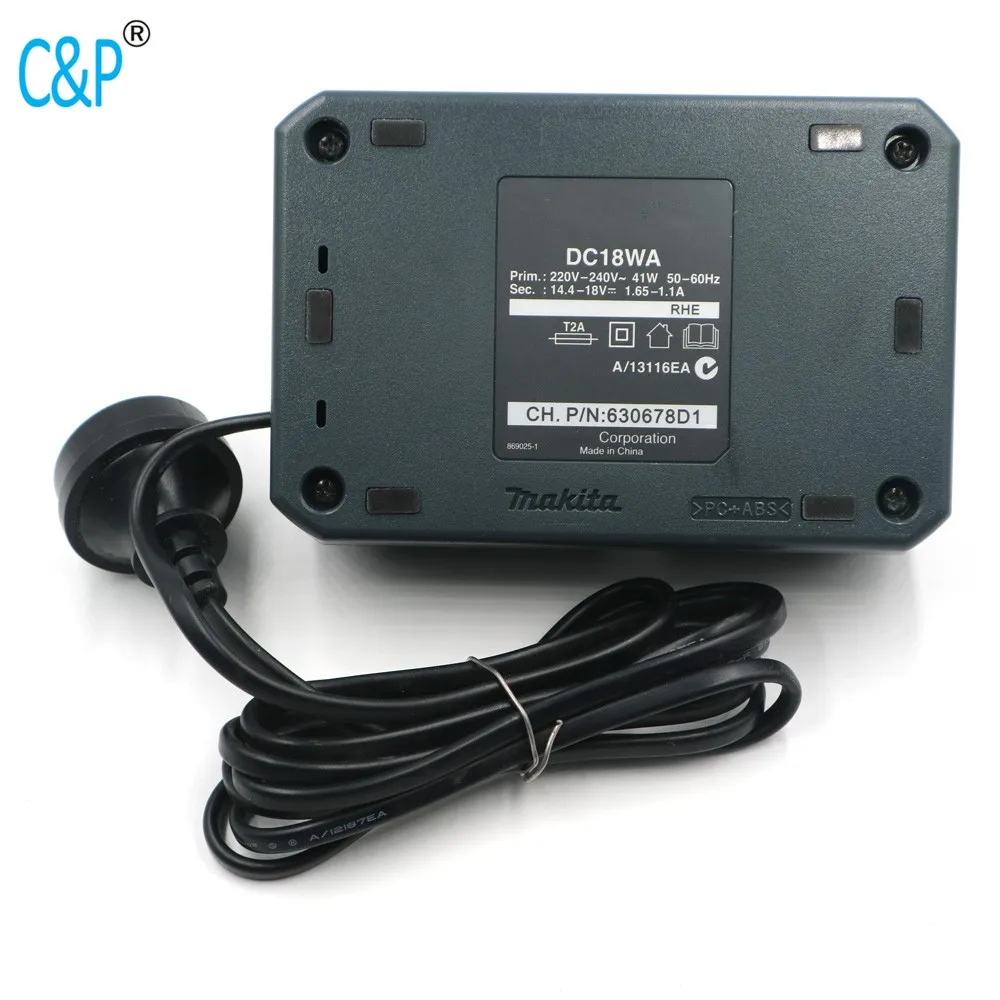C& P Mak ch05 DC18WA/DC1851 Bl1413G BL1813G 1815G P347D, JV143D DMR106 DF457D, HP457D литий-ионная аккумуляторная батарея зарядное устройство