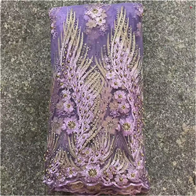 Зеленая французская кружевная ткань Нигерия свадебный Тюль Африканское кружево