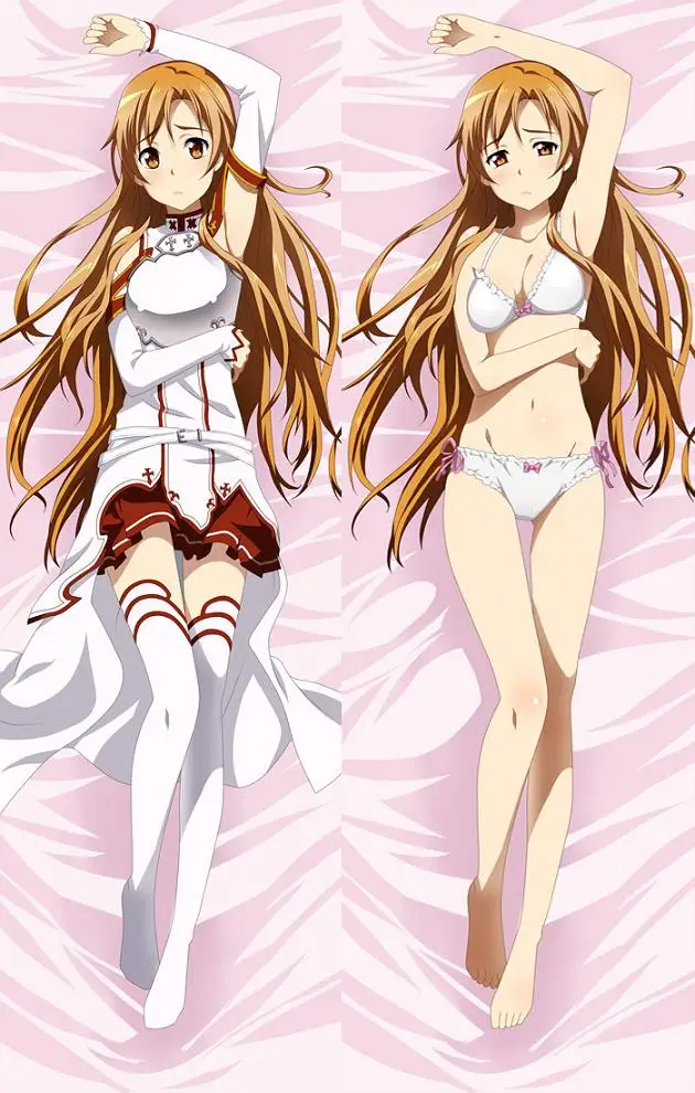 Аниме Меч Арт онлайн САО сексуальная девушка отаку Waifu Подушка «Dakimakura» чехол обнимая тело наволочки - Цвет: M