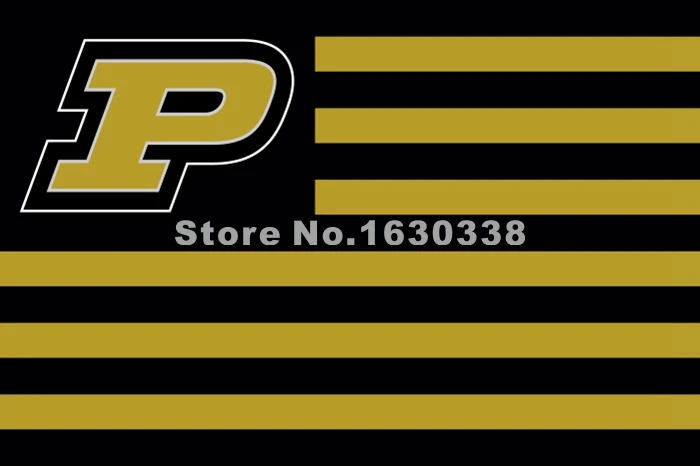 Purdue Boilermakers с измененным флагом США 3ft X 5ft полиэстеровый баннер Летающий Размер № 4