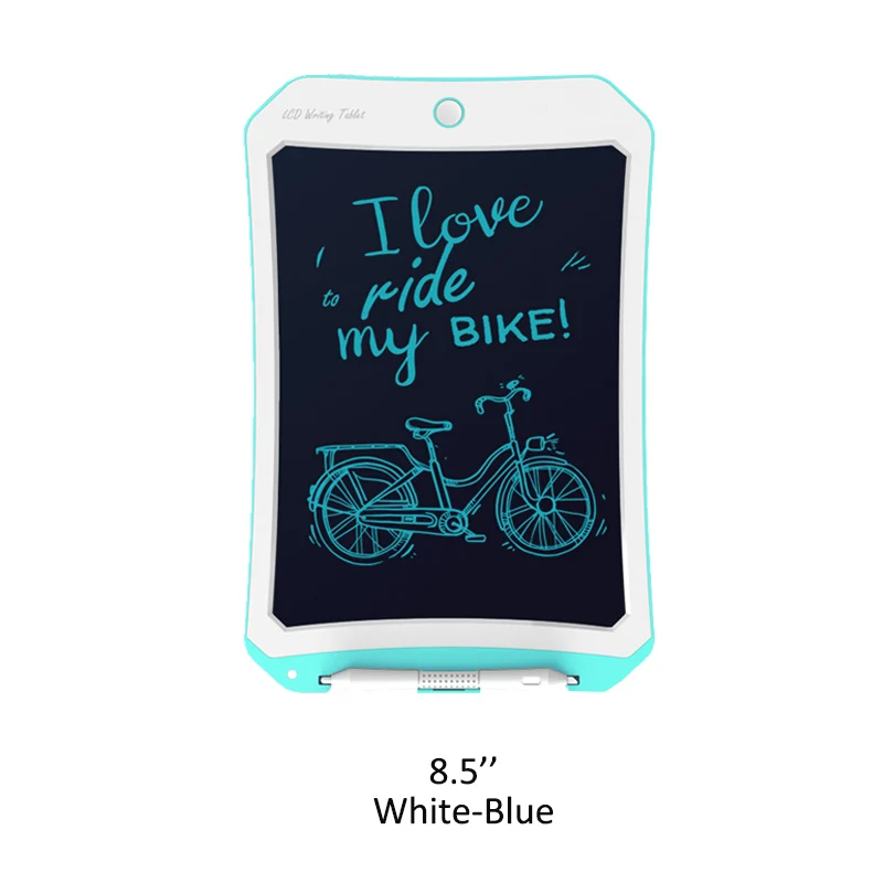 8.5inch-White-Blue Цифровой планшет для рисования, ЖК-дисплей, детская графика, доска для рисования, электроника, детский подарок, коврик для обучения, домашняя доска для сообщений с батареей - Цвет: 8.5inch-White-Blue