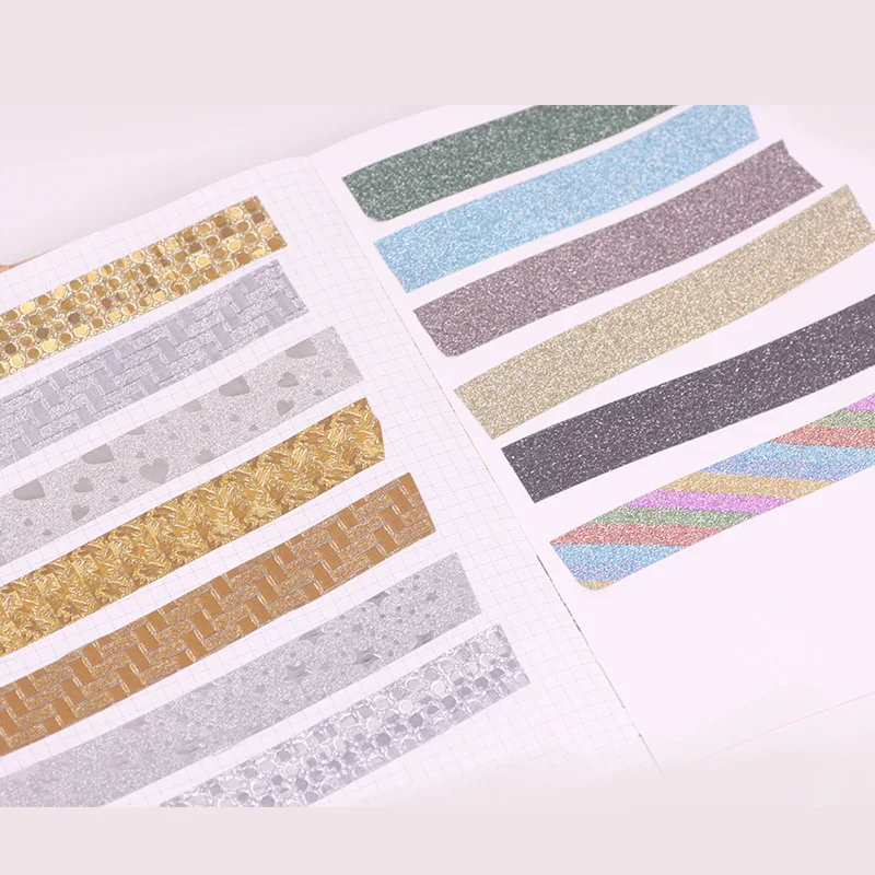 1 рулон цветная Блестящая Бумага васи лента японская декоративная металлическая