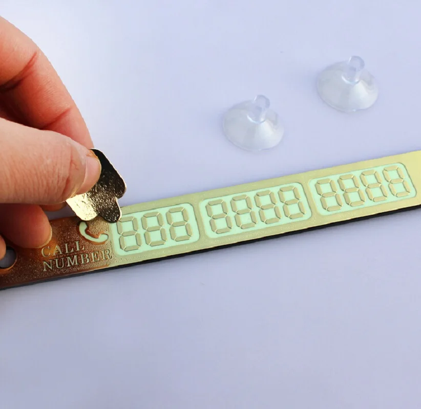 50 шт./партия временная автостоянка с ночным светом номер телефона табличка для