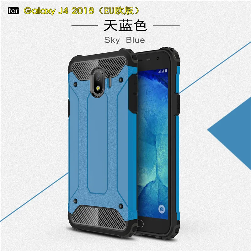 WolfRule чехол для Samsung Galaxy J4 2018 противоударный мягкий силиконовый + жесткий