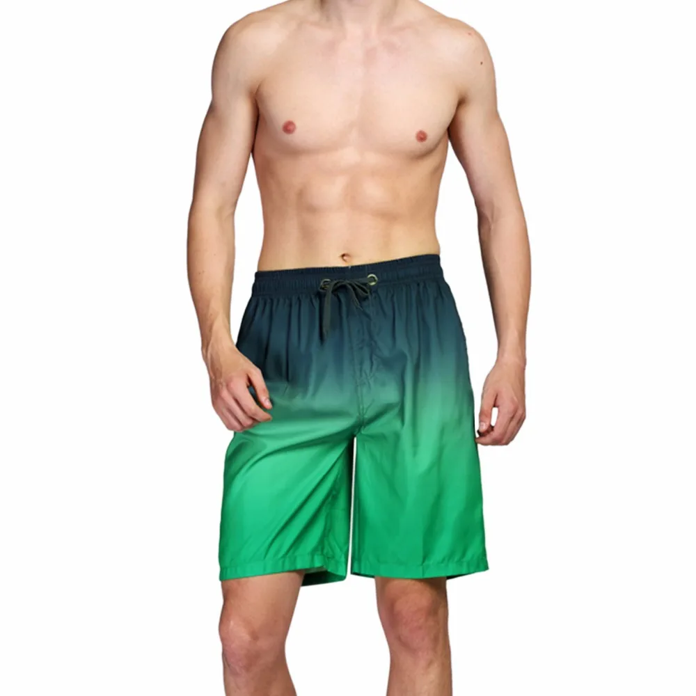 Lisli Для Мужчин's Boardshort Пляжные шорты градиент Цвет Мужские Шорты для купания