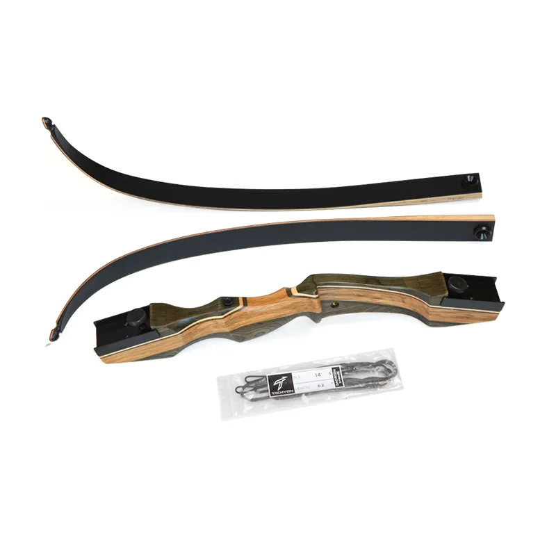 1pc 62 inch Archery Recurve Bow 30-60lbs Hunting Right Hand Traditional Wooden Riser For Shooting Accessories | Спорт и развлечения