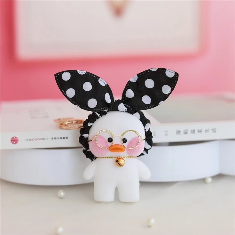 1 шт. 8 см Lalafanfan милый брелок игрушка Kawaii кафе мини желтая утка фигурка брелок сумки украшения игрушки для детей