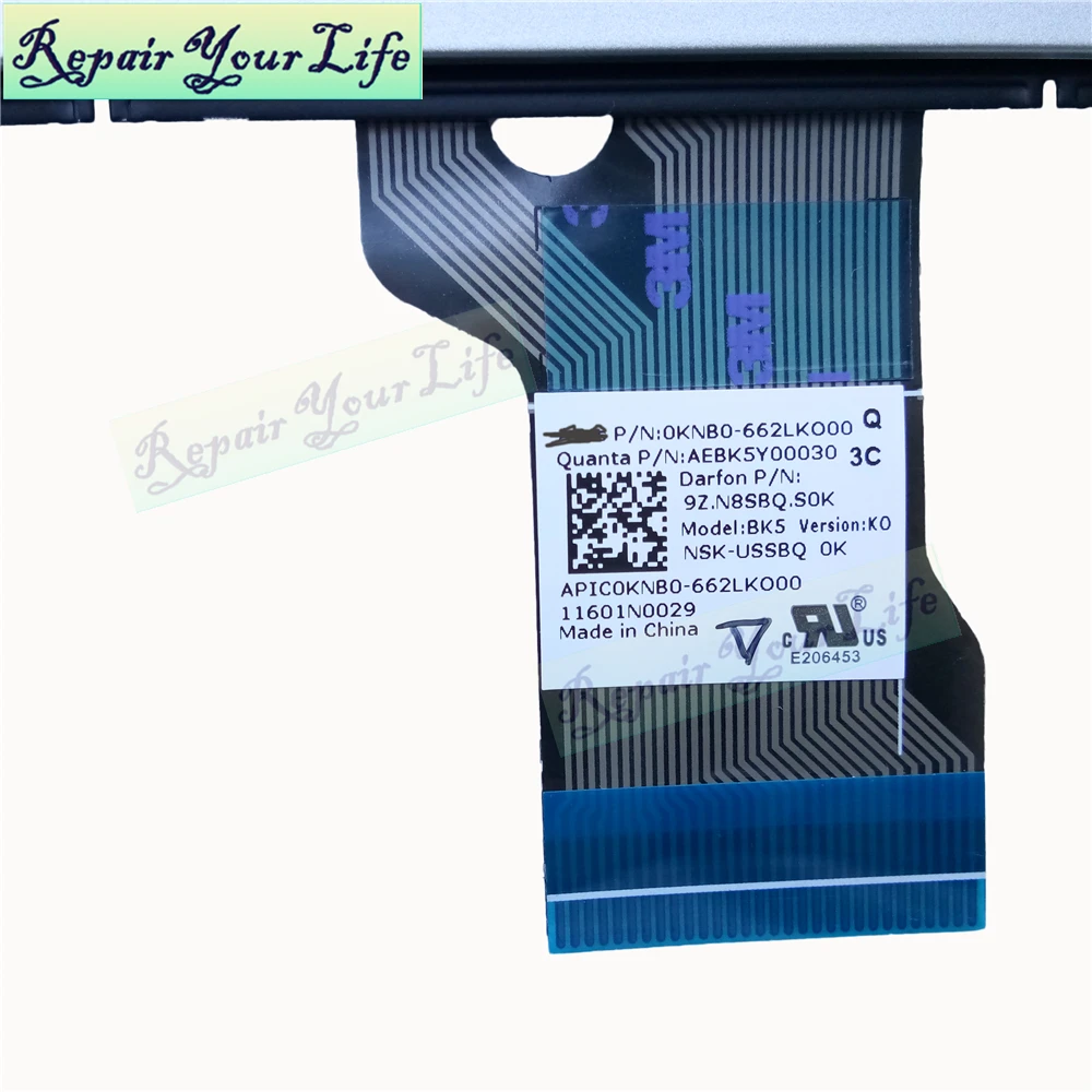 Запасная Клавиатура для ноутбука ASUS Q501 N501 N541 N501JW Korea KO KR серебристая новая