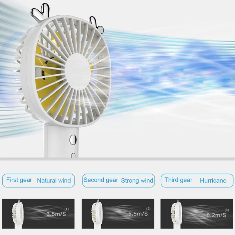 

USB Handheld Mini Charging Fan Silent Summer Portable Fan Car Fan Gift