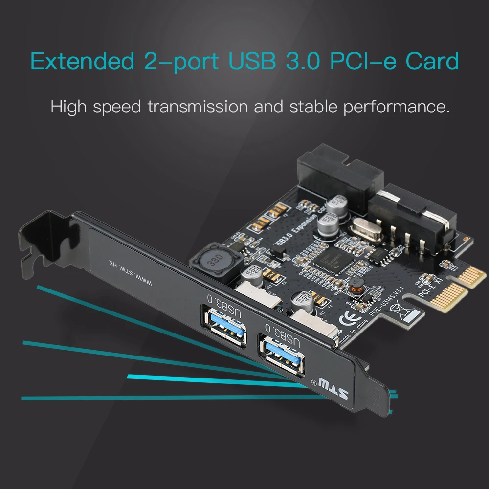 PCI E к USB 3 0 2 Порты и разъёмы карта мини 19 Pin usb хаб контроллер адаптер 5V 4 типа папа