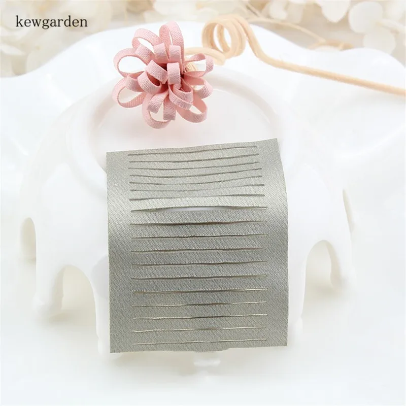 Kewgarden шифон ручной работы и бантик для волос Материал для маленьких девочек Шпильки Hairbow повязка на голову с цветочным рисунком Аксессуары 4,5*4 см 50 шт./компл