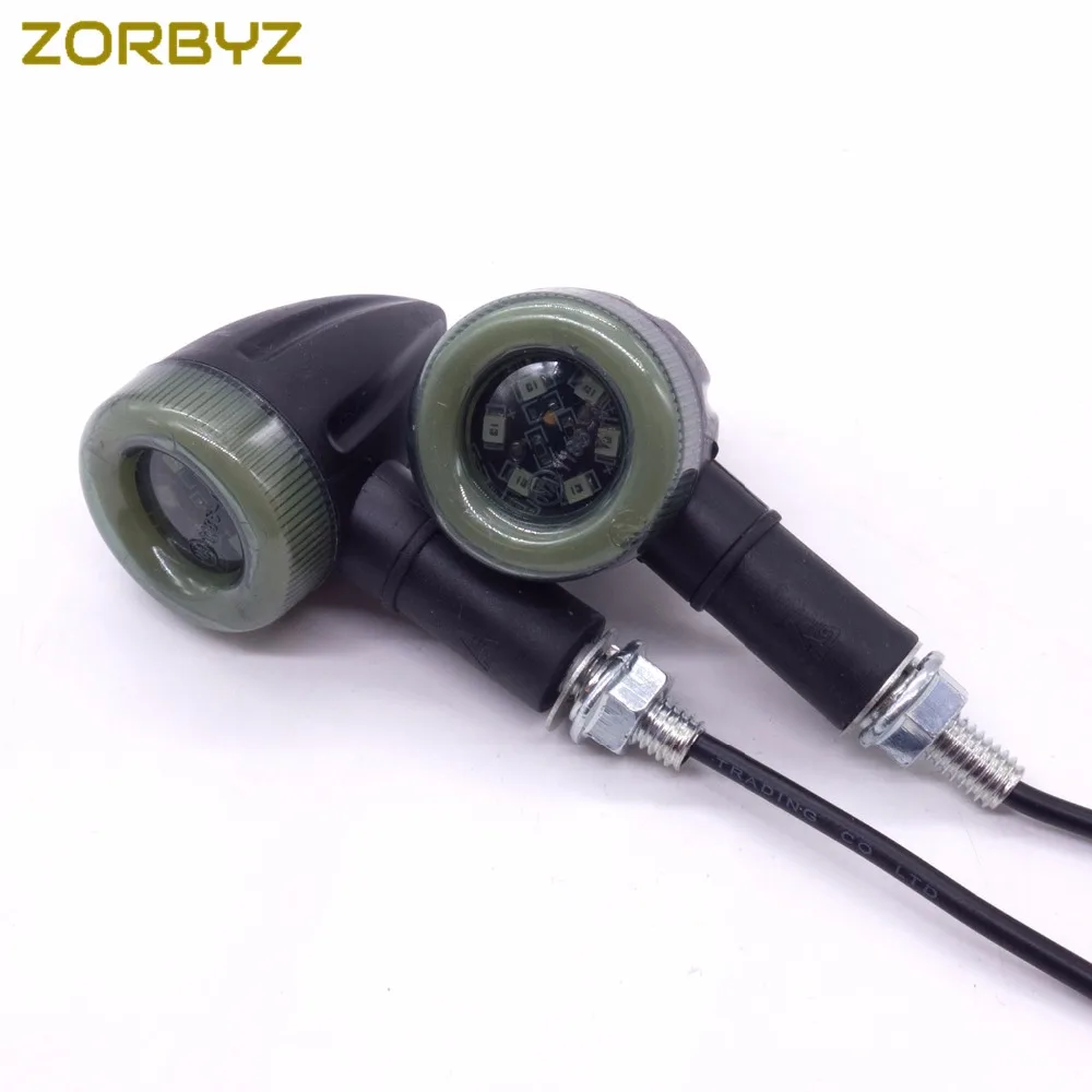 ZORBYZ Универсальный мотоцикл светодиодные янтарные лампы Задний сигнал поворота