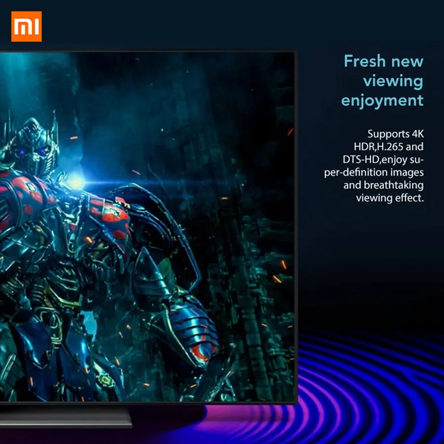 Китайская версия Xiaomi Mi Box 4 Смарт Голосовое управление Android ТВ приставка Bluetooth 1 2 Гб