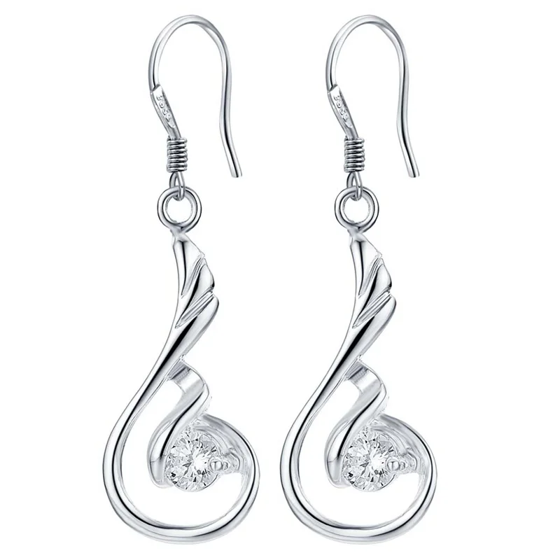 Любимый подарок модные Подвесные серьги с кубическим цирконием красивые для