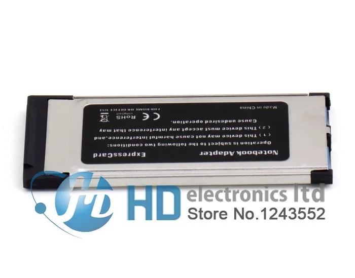 Высоко-Скорость 2 Порты и разъёмы Скрытая внутри USB 3,0 USB3.0 к Expresscard сетевая карта адаптер конвертер для Тетрадь ноутбук