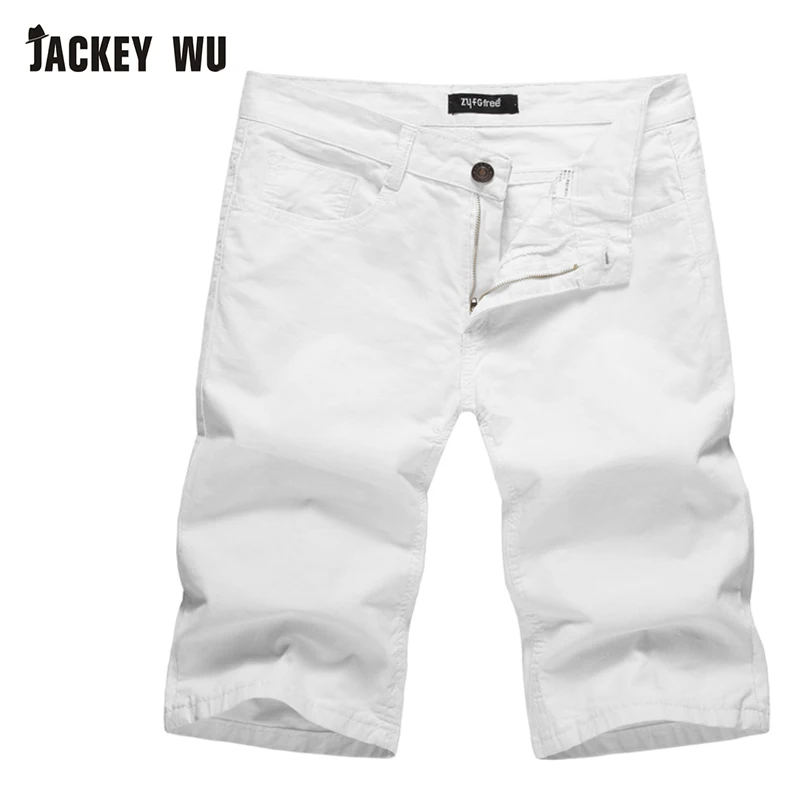 JACKEYWU брендовые шорты мужские 2019 летние модные однотонные прямые Чино хлопковые