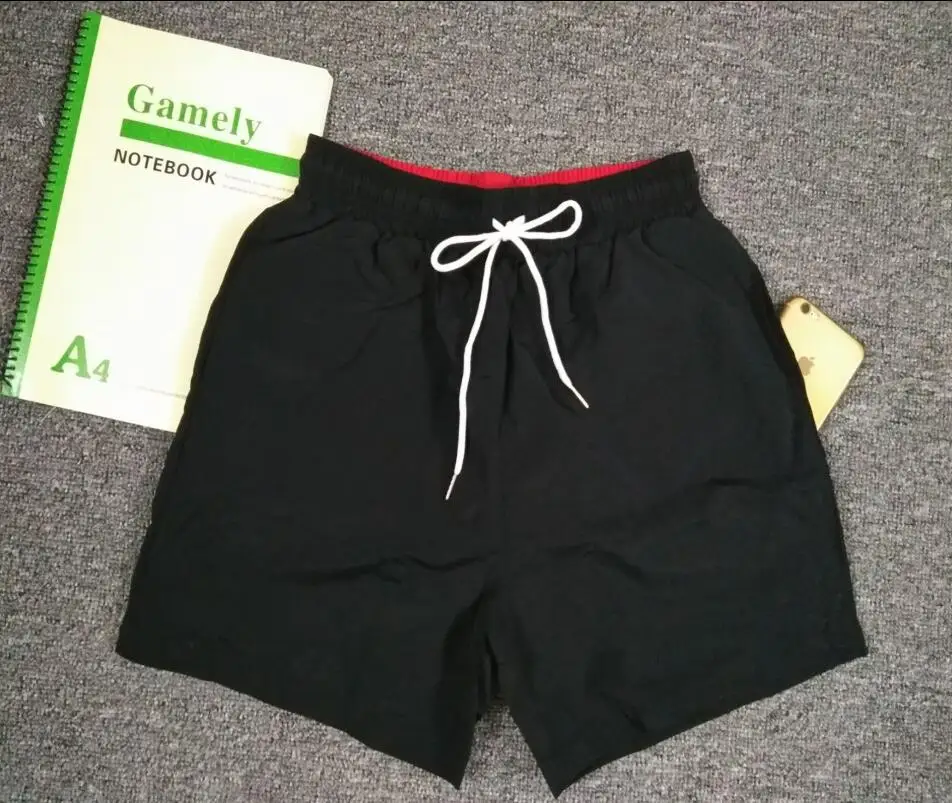 Мужские пляжные шорты повседневные из хлопка шелка и спандекса однотонные