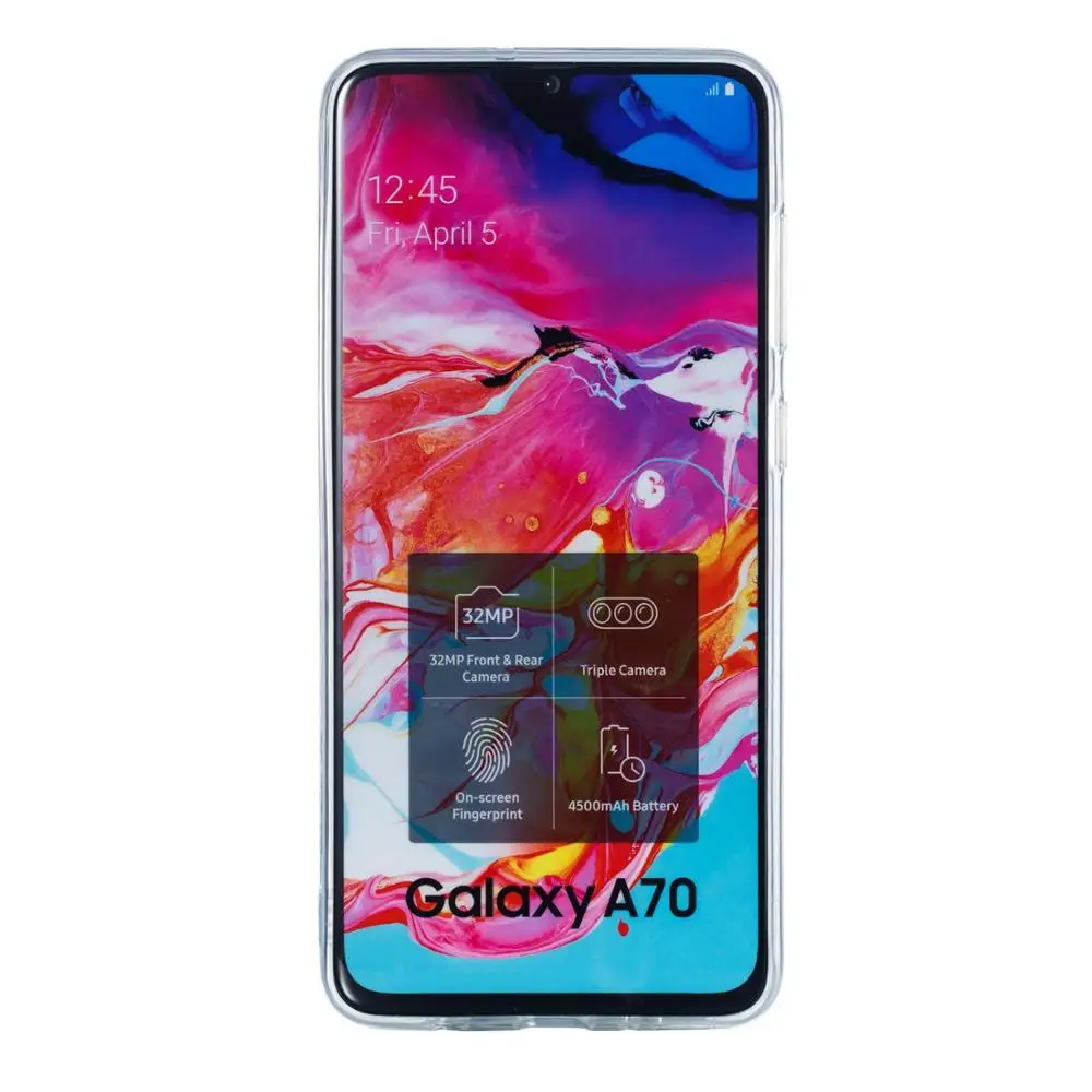 Роскошный Желейный чехол для телефона samsung A30 A40 A50 A70 мягкий ТПУ прозрачный