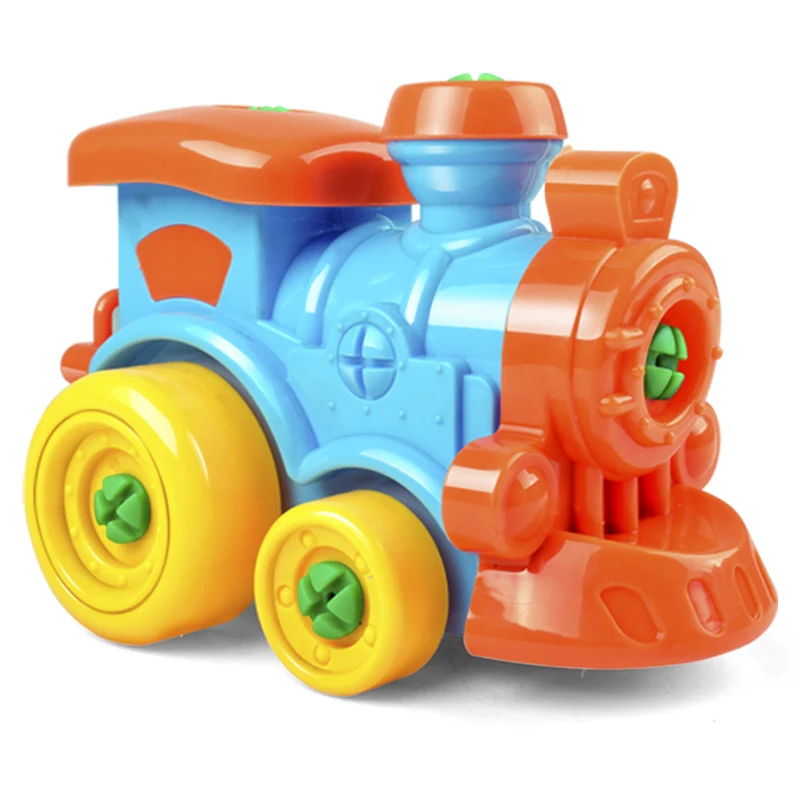 Early Learning Education DIY Screw Installed Plastic Disassembly Train Kids Toys for Children Jigsaw |