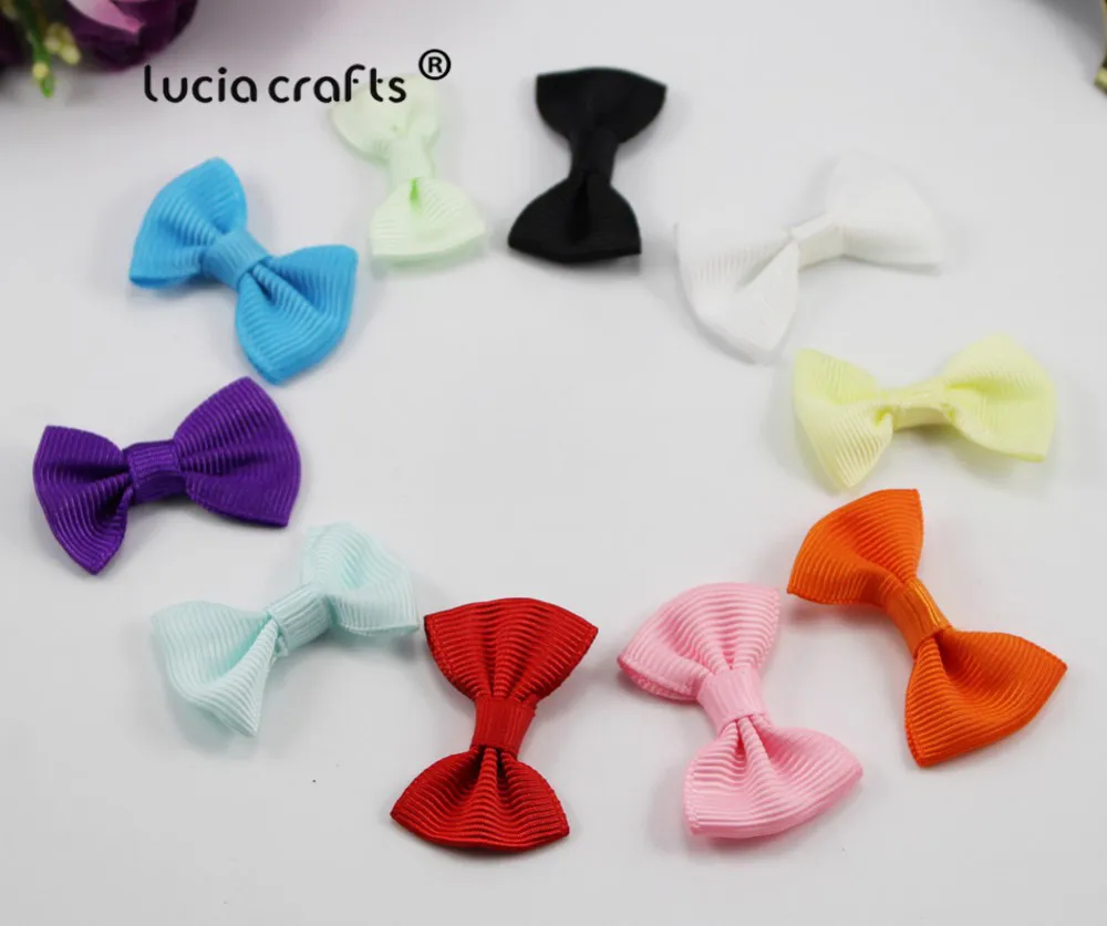 Lucia crafts, 3,5*2 см, разноцветные, Grossgrain, банты для девочек, бутик, мини-бант для волос, головной убор, сделай сам, одежда для рукоделия, 12 шт./24 шт., B0910
