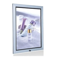 a2 frame single side weatherproof waterproof ourdoor aluminum frame led light pockets with lockswing open