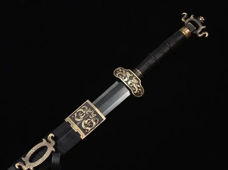 Высокая яркость Katana Overlord Jian острый прочный складной лезвие из дамасской стали