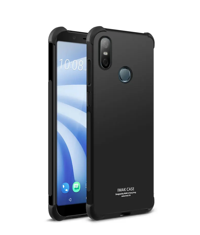Подушка безопасности для версия для htc U12 случай жизни с Экран защитная пленка IMAK чехол-накладка на заднюю панель из силикона и мягкого ТПУ с крышкой для htc U12 случай жизни силиконовый чехол