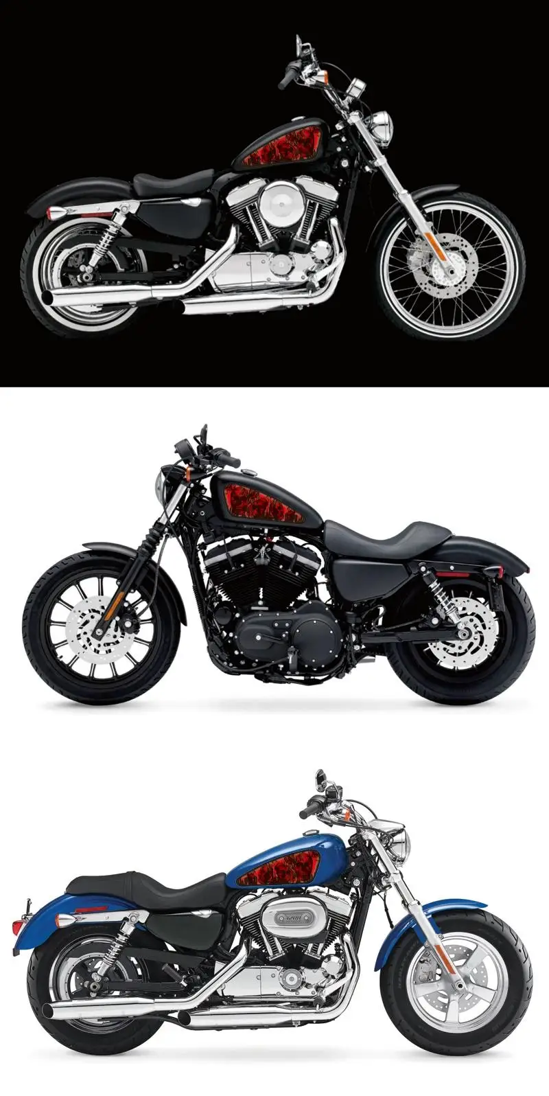 Наклейка с красным черепом для мотоцикла наклейки топливного бака Стикеры Harley