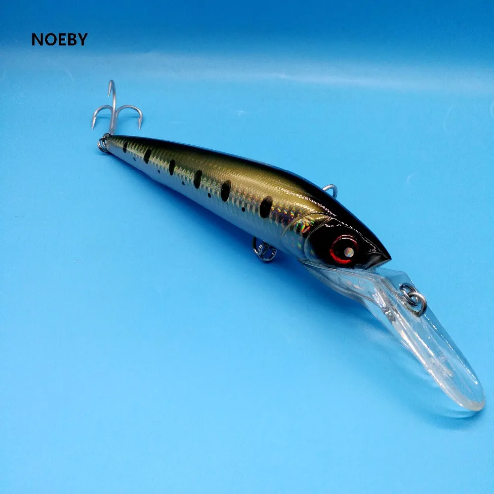 NOEBY 1 шт. 9093 большая Тонущая приманка в виде гольяна для морской рыбалки 98 г/180 мм 8
