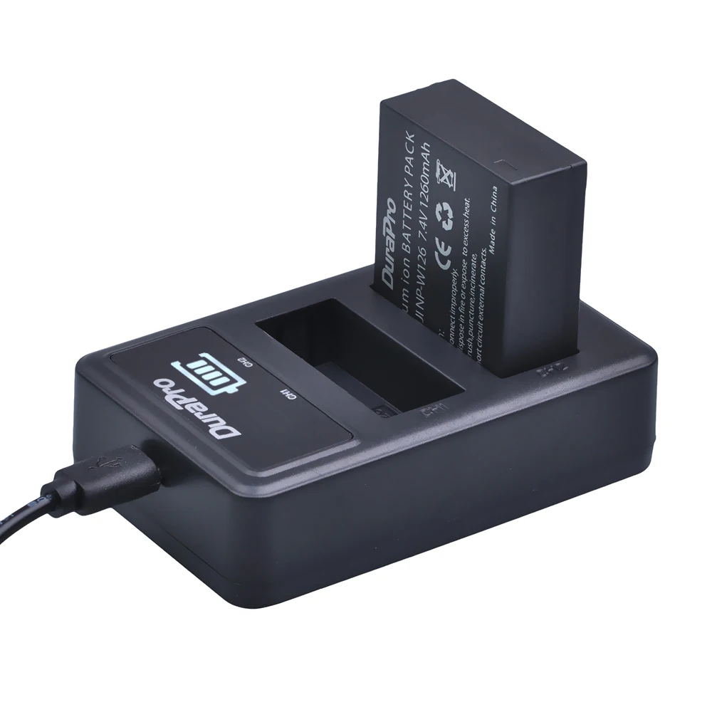 Durapro 4 шт. NP-W126 NP W126 Камера Батарея+ светодиодный USB Зарядное устройство для ЖК-дисплея с подсветкой Fujifilm HS50 HS35 HS33 HS30EXR XA1 XE1 X-Pro1 XM1 X-T10 Камера