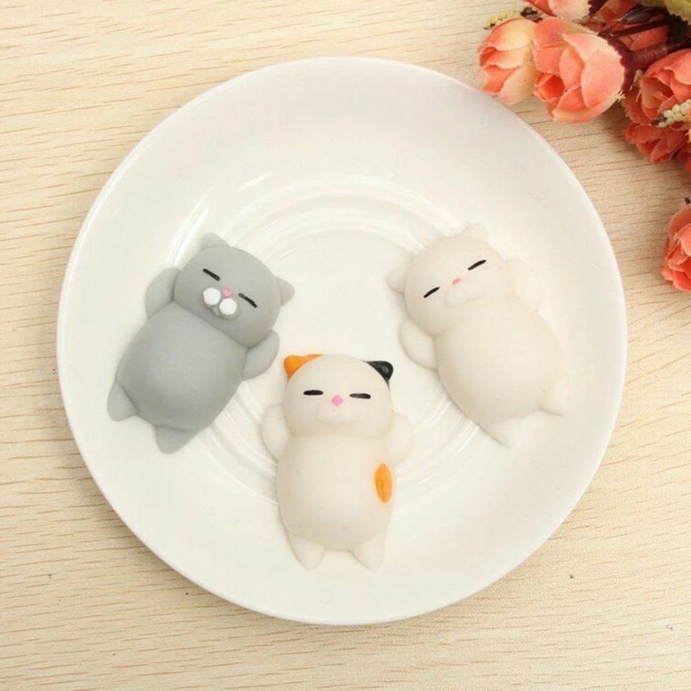 Милый Сжимаемый котенок Mochi игрушка для детей и взрослых снятия стресса на