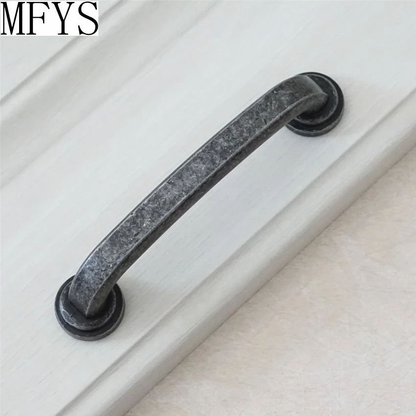 3 75 &quot5&quot античный серебряный черный ящик/комод тянет ручки винтажные потертые