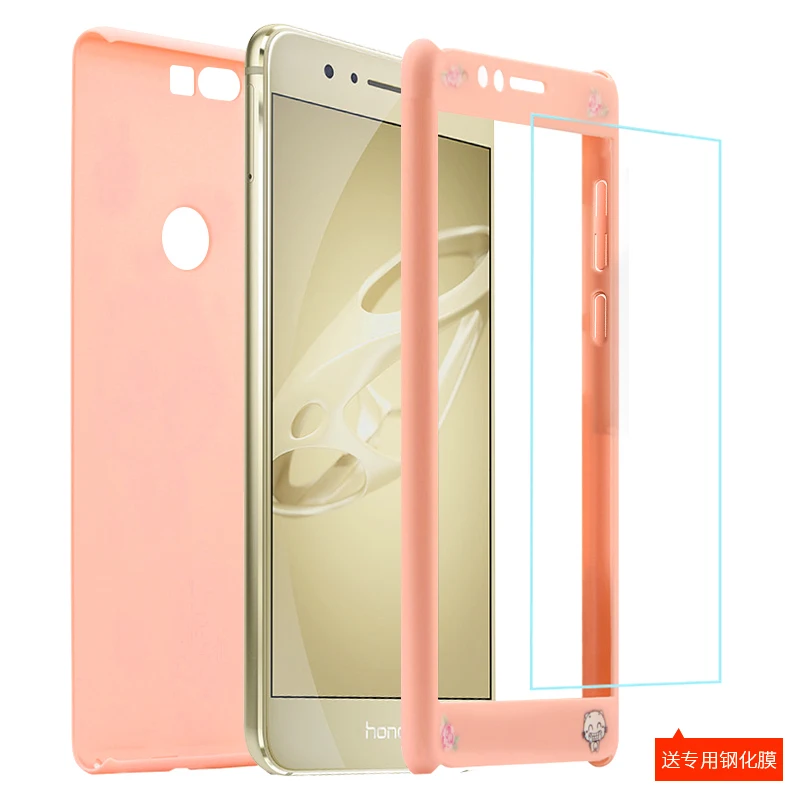 Лидер продаж Творческий мультфильм телефон чехол + закаленное Стекло для Huawei Honor