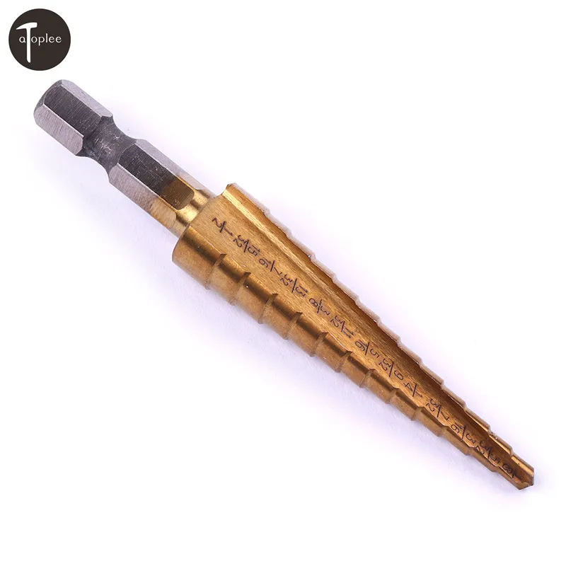13 ступенчатые сверла HSS4241 с шестигранным хвостовиком 1/4''|drill tap tool|drill bit hole sawtool
