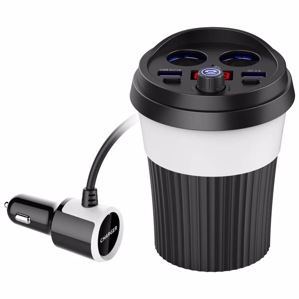 Автомобиль Bluetooth fm-передатчик музыка MP3 плеер Hands Free Car Kit подстаканник 2 гнездо