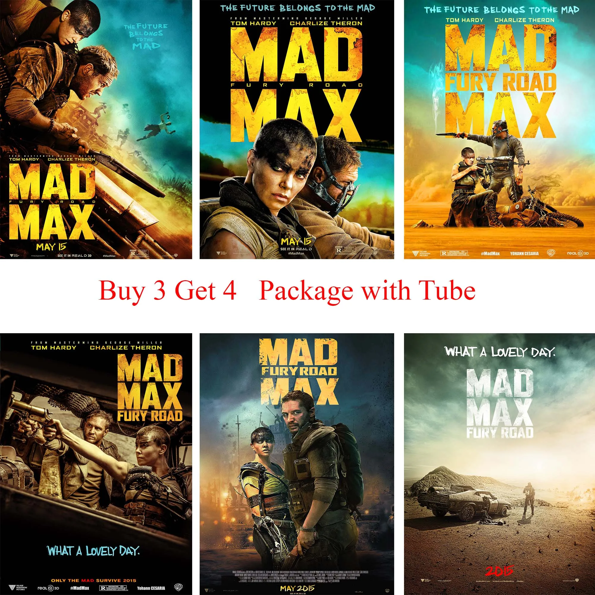 Печатные плакаты MAD MAX с белым покрытием для фильма настенные стикеры высокого