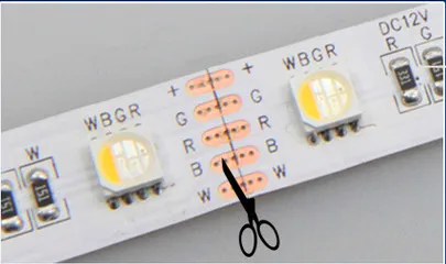 Новая Светодиодная лента 5050 SMD 4 в 1 RGBW (теплый белый) вход DC12V 5 м длину не