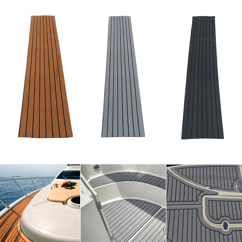 

Perfeclan 94"x18" EVA Foam Boat Teak Decking Pad Marine Yacht Flooring Mat Boat Surface Protection Shockproof